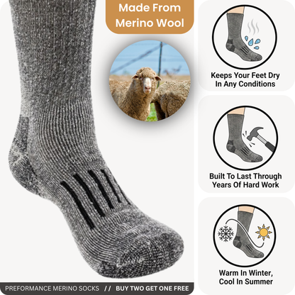Premium Merino Work Socks
