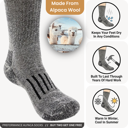 Toesie alpaca work socks — warm, dry work socks for Ireland and the UK